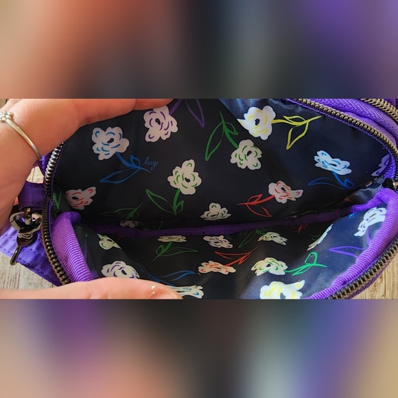 Lug Coupe SE Crossbody Bag Convertible Belt Fanny Pack Violet Purple Nylon NWOT - Picture 7 of 8
